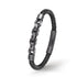 herren fahrradkette lederarmband chain bracelet brushed